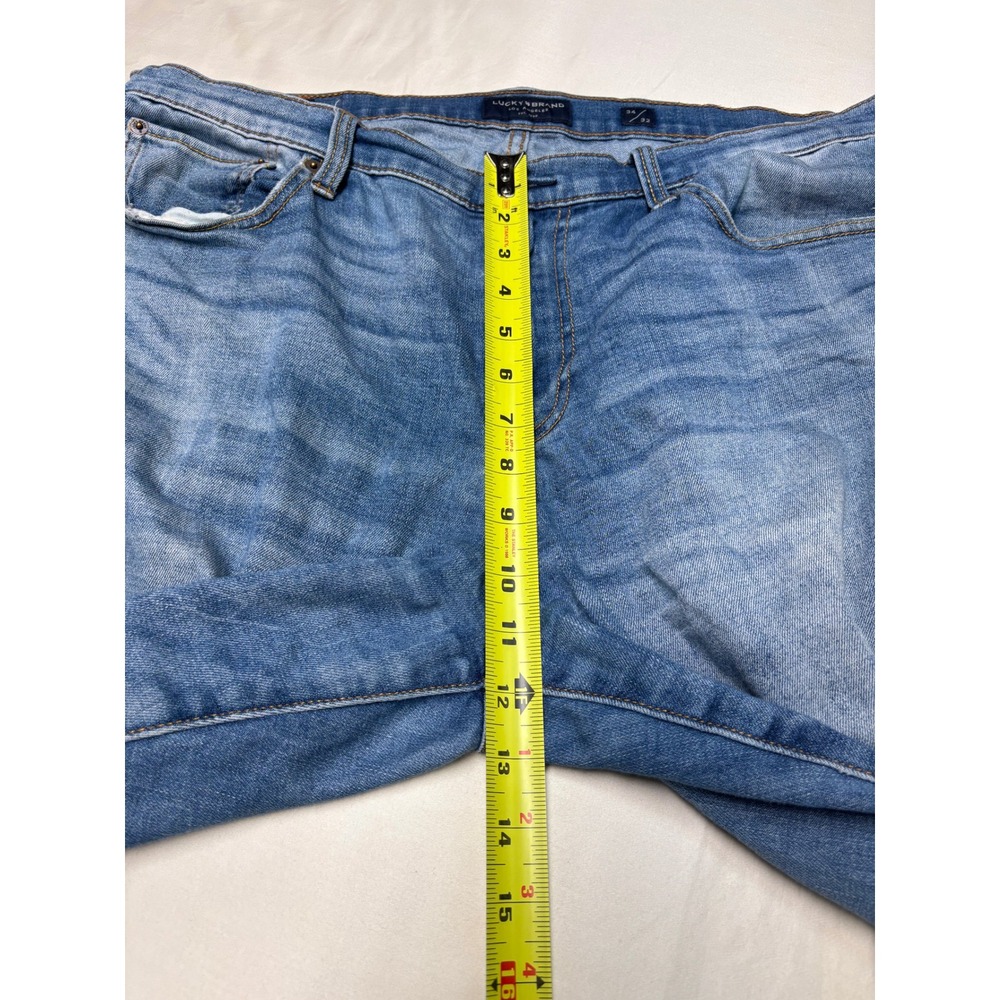 Lucky Brand 329 Classic Straight Mens Blue Denim Jeans 34x32 Medium Wash Stretch - Picture 12 of 16